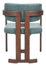 Poly Moss Gray & Walnut Dining Chair - Ornate Home