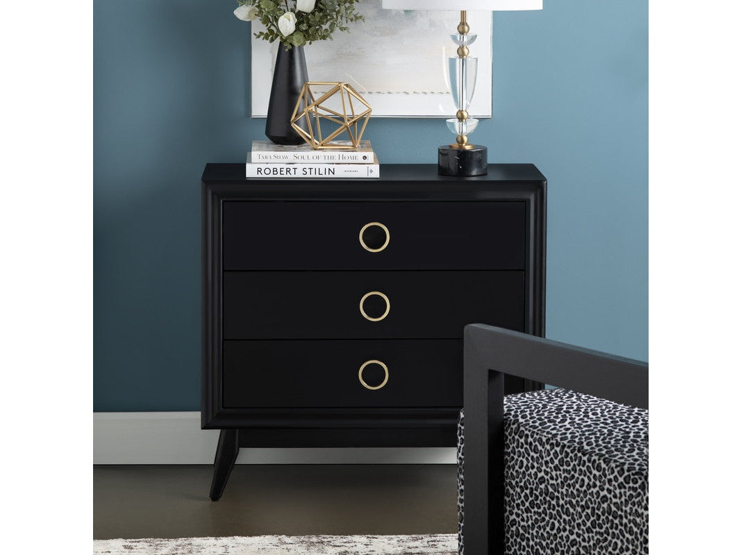 Pomeroy Black Chest - Ornate Home