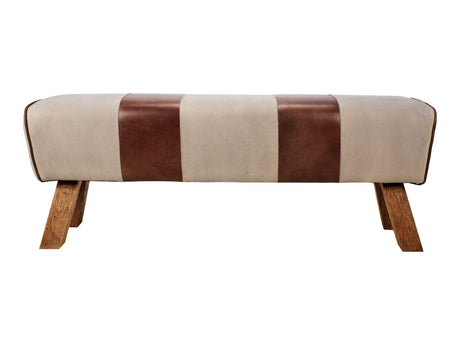 Pommel Brown Bench - Ornate Home