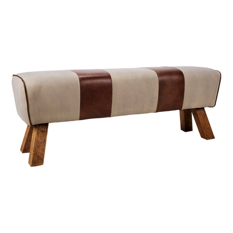 Pommel Brown Bench - Ornate Home