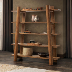 Pomona Golden Wheat Bookshelf - Ornate Home