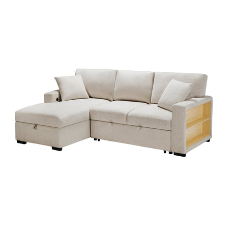 Pompano Beige Sectional with Left Chaise - Ornate Home