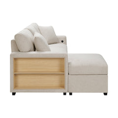 Pompano Beige Sectional with Left Chaise - Ornate Home