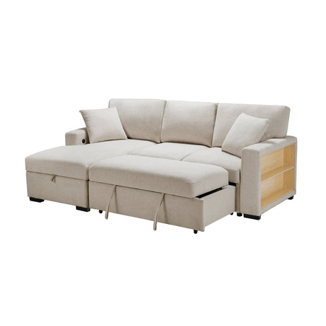 Pompano Beige Sectional with Left Chaise - Ornate Home