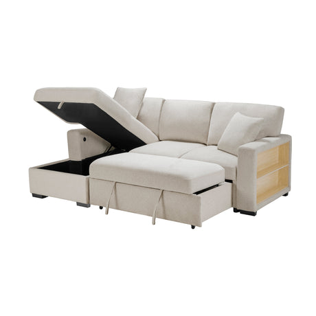 Pompano Beige Sectional with Left Chaise - Ornate Home