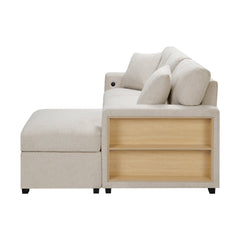 Pompano Beige Sectional with Right Chaise - Ornate Home