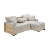Pompano Beige Sectional with Right Chaise - Ornate Home