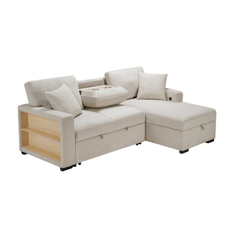 Pompano Beige Sectional with Right Chaise - Ornate Home