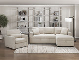 Pompano Beige Sectional with Right Chaise - Ornate Home