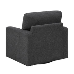 Pompano Black Swivel Chair - Ornate Home