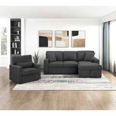 Pompano Black Swivel Chair - Ornate Home