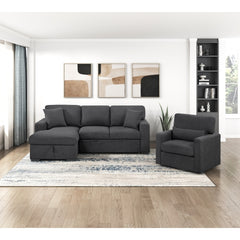 Pompano Black Swivel Chair - Ornate Home