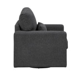Pompano Black Swivel Chair - Ornate Home