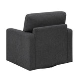 Pompano Black Swivel Chair - Ornate Home