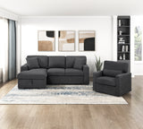 Pompano Black Swivel Chair - Ornate Home