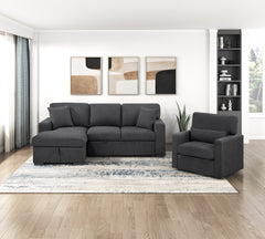 Pompano Black Swivel Chair - Ornate Home