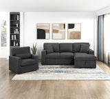 Pompano Black Swivel Chair - Ornate Home