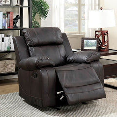Pondera Dark Brown Recliner - Ornate Home