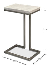 Ponie Grey End Table - Ornate Home