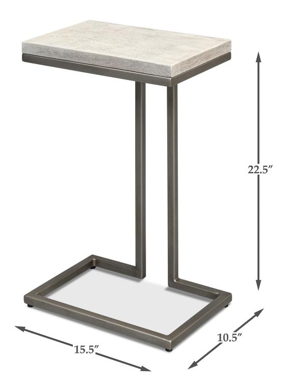 Ponie Grey End Table - Ornate Home