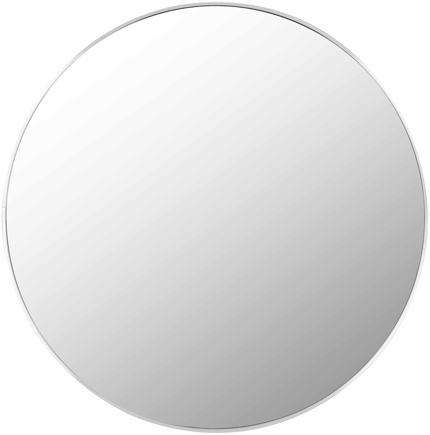 Pontalina Round Silver Gray Mirror - Ornate Home