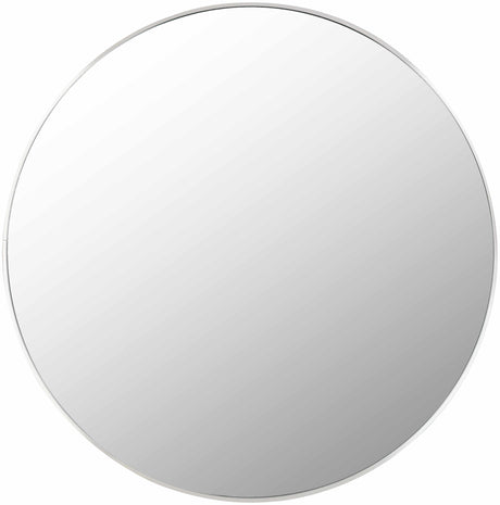 Pontalina Round Silver Gray Mirror - Ornate Home