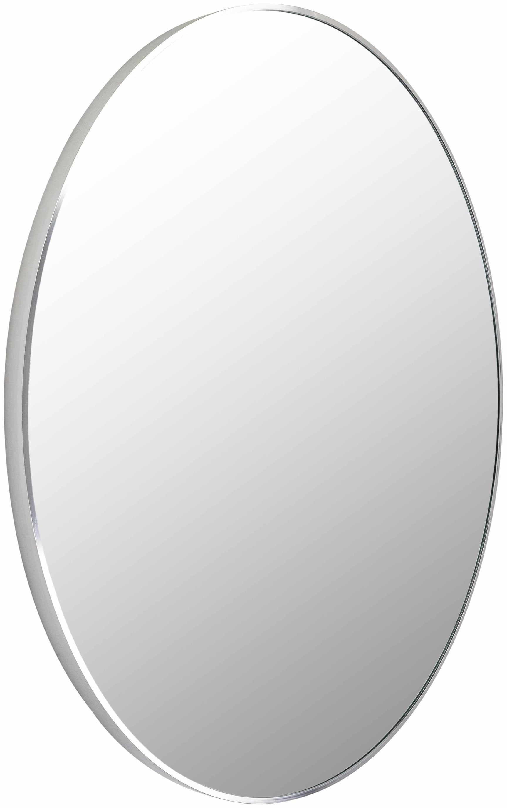 Pontalina Round Silver Gray Mirror - Ornate Home