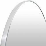 Pontalina Round Silver Gray Mirror - Ornate Home