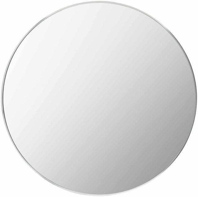 Pontalina Round Silver Gray Mirror - Ornate Home