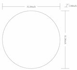 Pontalina Round Silver Gray Mirror - Ornate Home