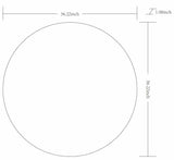 Pontalina Round Silver Gray Mirror - Ornate Home