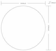 Pontalina Round Silver Gray Mirror - Ornate Home