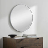 Pontalina Round White Mirror - Clearance - Ornate Home