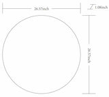 Pontalina Round White Mirror - Clearance - Ornate Home