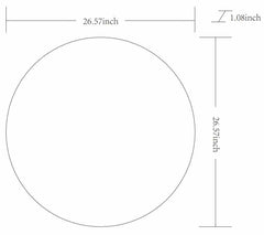 Pontalina Round White Mirror - Clearance - Ornate Home