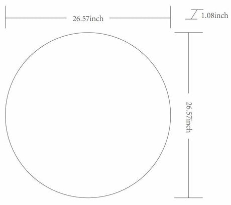 Pontalina Round White Mirror - Ornate Home