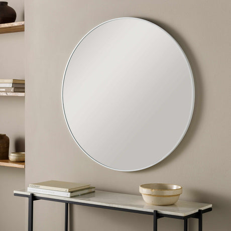 Pontalina Round White Mirror - Ornate Home