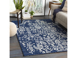 Poole Navy Wool Area Carpet - Ornate Home
