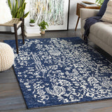 Poole Navy Wool Area Carpet - Ornate Home