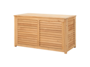 Poolside Teak Outdoor Storage Cushion Box - Ornate Home