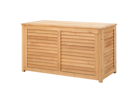 Poolside Teak Outdoor Storage Cushion Box - Ornate Home
