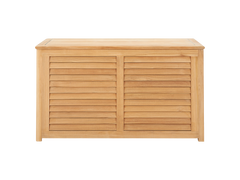 Poolside Teak Outdoor Storage Cushion Box - Ornate Home