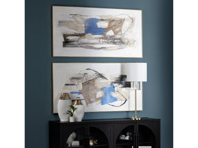 Pop Of Blue Blue/Black Canvas - Ornate Home