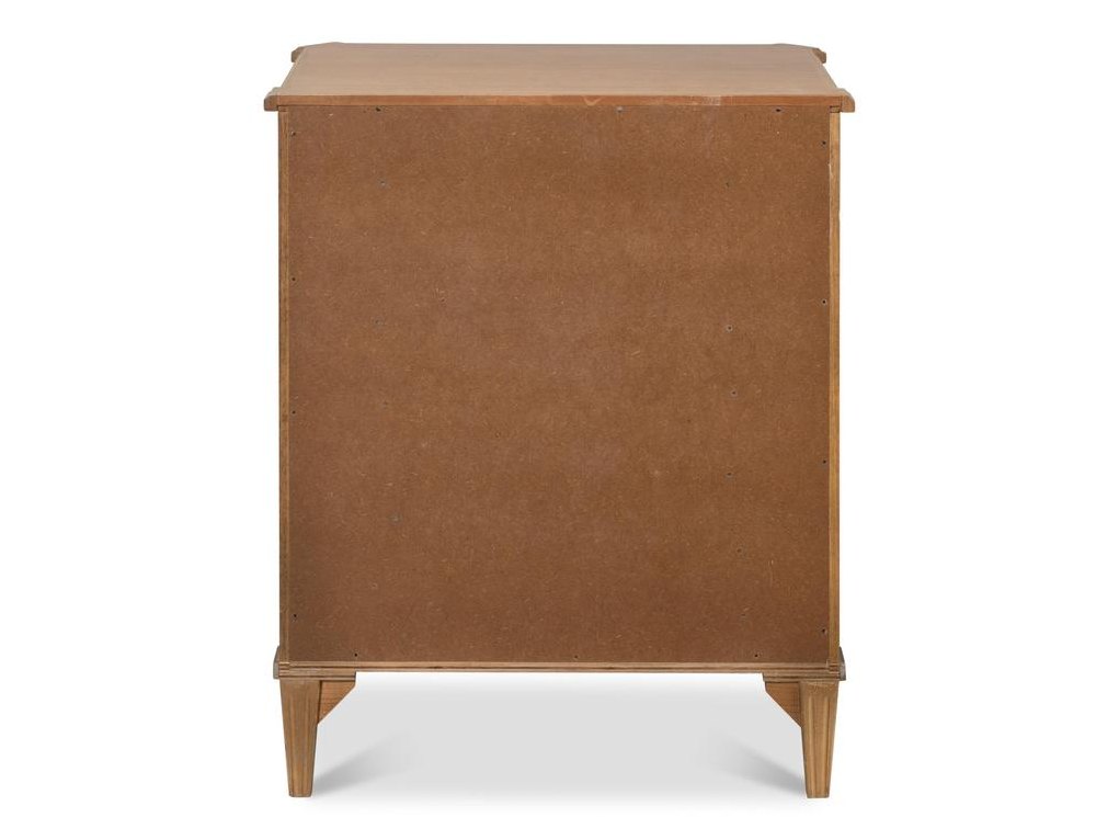 Poppin's Brown Three Drawer Chest - Ornate Home