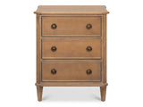 Poppin's Brown Three Drawer Chest - Ornate Home