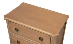 Poppin's Brown Three Drawer Chest - Ornate Home