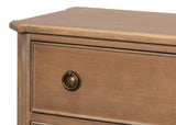 Poppin's Brown Three Drawer Chest - Ornate Home