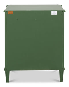 Poppin's Green 3 Drawer Chest - Ornate Home