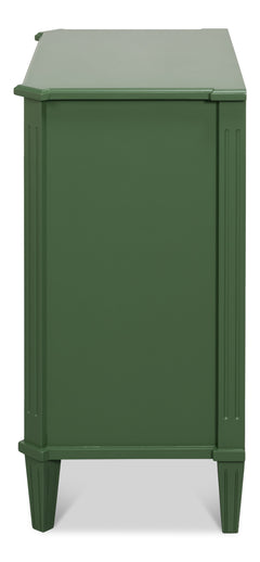 Poppin's Green 3 Drawer Chest - Ornate Home