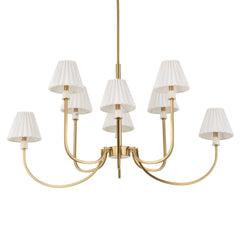 Poppins Brass 8 Light Chandelier - Ornate Home